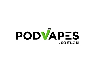 PODVAPES.COM.AU logo design by fillintheblack