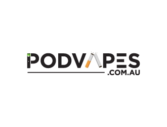 PODVAPES.COM.AU logo design by fillintheblack