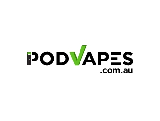 PODVAPES.COM.AU logo design by fillintheblack