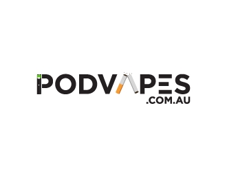 PODVAPES.COM.AU logo design by fillintheblack