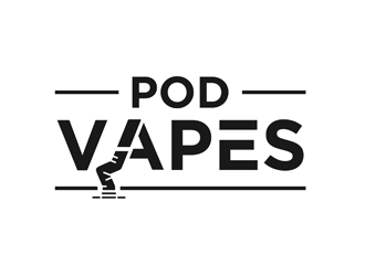 PODVAPES.COM.AU logo design by alby