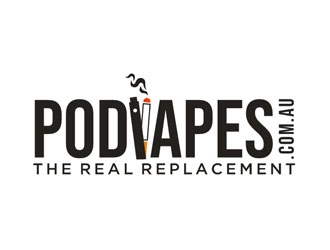 PODVAPES.COM.AU logo design by Foxcody