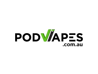 PODVAPES.COM.AU logo design by fillintheblack