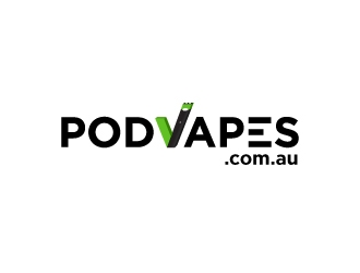 PODVAPES.COM.AU logo design by fillintheblack