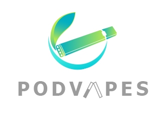 PODVAPES.COM.AU logo design by K-Designs