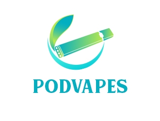 PODVAPES.COM.AU logo design by K-Designs