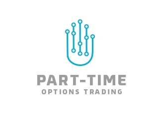 Part-time options trading logo design by K-Designs