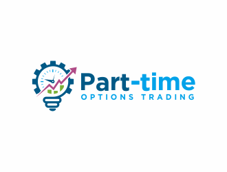 Part-time options trading logo design by huma