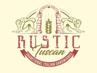 Rustic Tuscan logo design by DreamLogoDesign