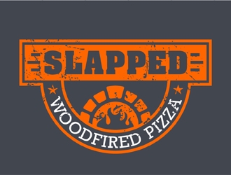 Slapped Woodfired Pizza logo design by MAXR