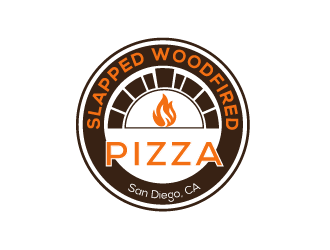 Slapped Woodfired Pizza logo design by JoeShepherd