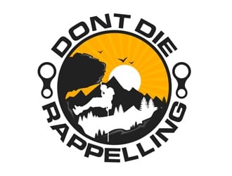 Dont Die Rappelling logo design by DreamLogoDesign