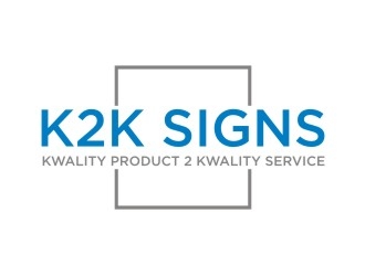 K2K SIGNS logo design by EkoBooM