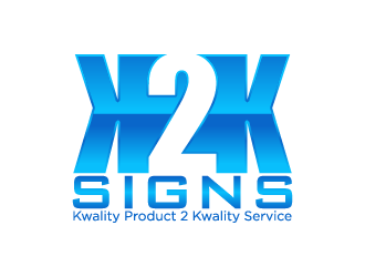 K2K SIGNS logo design by fastsev