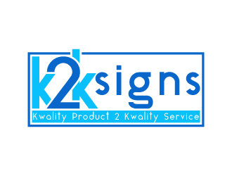 K2K SIGNS logo design by fastsev