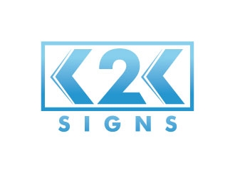 K2K SIGNS logo design by Gaze