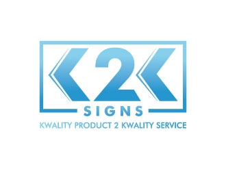 K2K SIGNS logo design by Gaze