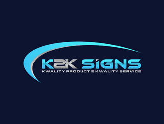 K2K SIGNS logo design by alby