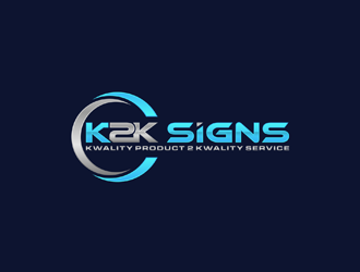 K2K SIGNS logo design by alby