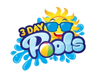 3 DAY POOLS logo design by jaize