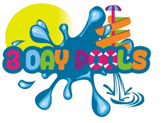 3 DAY POOLS logo design by romano