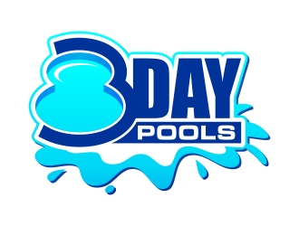 3 DAY POOLS logo design by totoy07