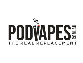 PODVAPES.COM.AU logo design by Foxcody