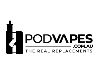 PODVAPES.COM.AU logo design by jaize
