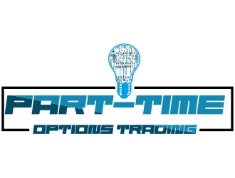 Part-time options trading logo design by romano