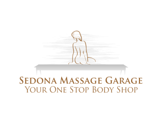 Sedona Massage Garage.....Your One Stop Body Shop logo design by ROSHTEIN