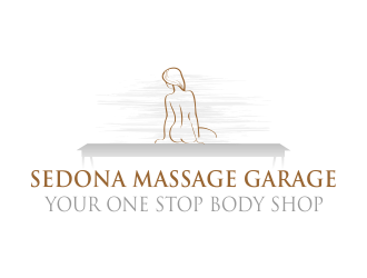 Sedona Massage Garage.....Your One Stop Body Shop logo design by ROSHTEIN
