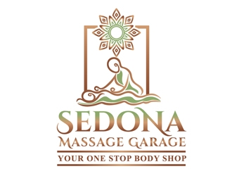 Sedona Massage Garage.....Your One Stop Body Shop logo design by Roma