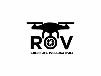 ROV Digital Media Inc or ROV logo design by haidar