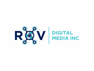 ROV Digital Media Inc or ROV logo design by ammad