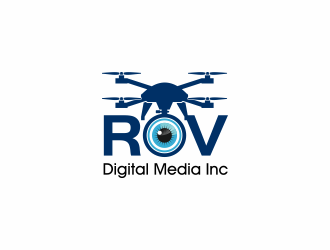ROV Digital Media Inc or ROV logo design by ammad