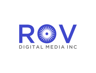 ROV Digital Media Inc or ROV logo design by salis17