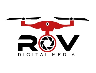 ROV Digital Media Inc or ROV logo design by shravya