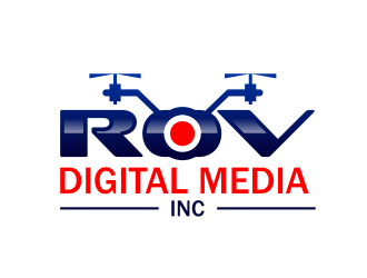 ROV Digital Media Inc or ROV logo design by serprimero