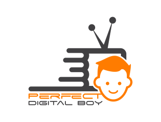 Perfect Digital Boy logo design by BlessedArt