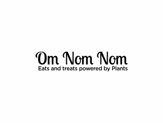 Om Nom Nom - Eats and treats powered by Plants logo design by hopee