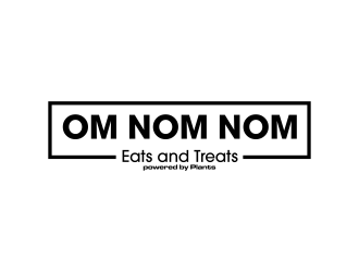 Om Nom Nom - Eats and treats powered by Plants logo design by qqdesigns