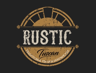Rustic Tuscan logo design by MarkindDesign