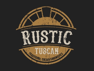 Rustic Tuscan logo design by MarkindDesign