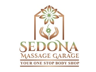 Sedona Massage Garage.....Your One Stop Body Shop logo design by Roma