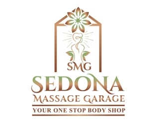 Sedona Massage Garage.....Your One Stop Body Shop logo design by Roma