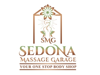 Sedona Massage Garage.....Your One Stop Body Shop logo design by Roma