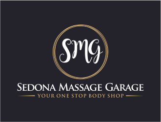 Sedona Massage Garage.....Your One Stop Body Shop logo design by meliodas