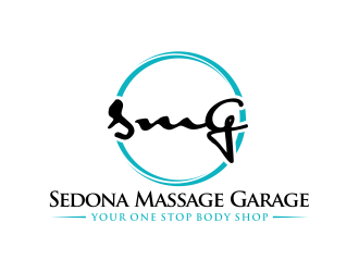 Sedona Massage Garage.....Your One Stop Body Shop logo design by meliodas