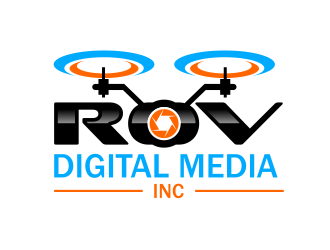 ROV Digital Media Inc or ROV logo design by serprimero