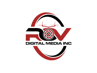 ROV Digital Media Inc or ROV logo design by rief